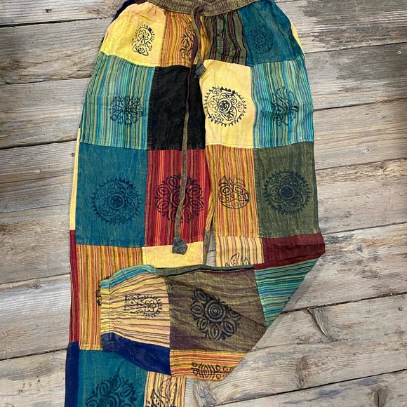 stonewashed, vintage 100 percent cotton patch pants - Picture 10 of 10